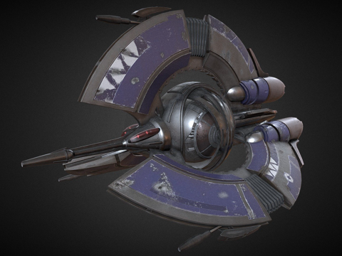  机器人三型战斗机3d模型 