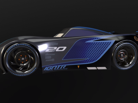  赛车总动员3  杰克逊风暴3d模型 