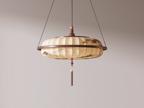  新中式吊灯 餐厅吊灯 茶室吊灯3d模型 