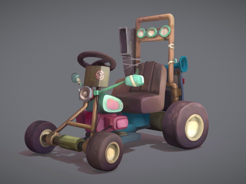  轻便摩托车3d模型 