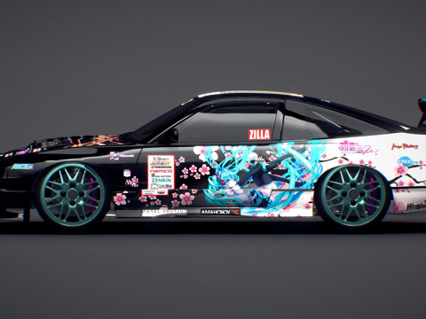  日产Silvia 180sx3d模型 