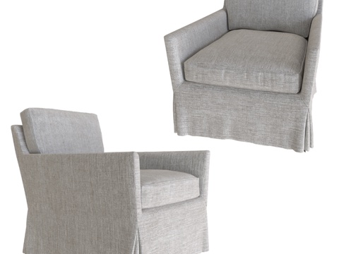  单人沙发3d模型 