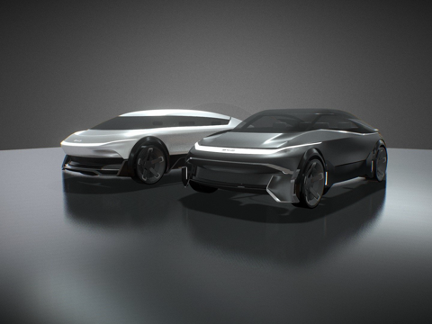  比亚迪  阴阳概念3d模型 