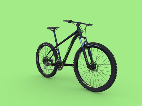  山地自行车3d模型 