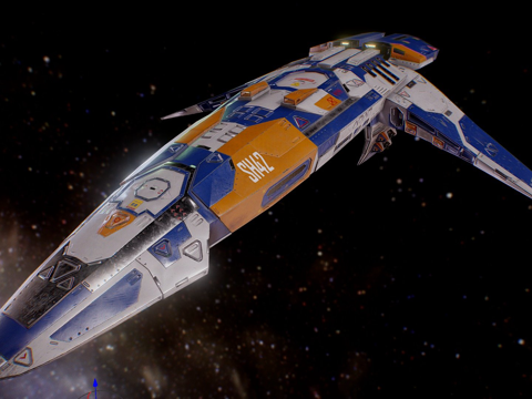  太空战斗机3d模型 