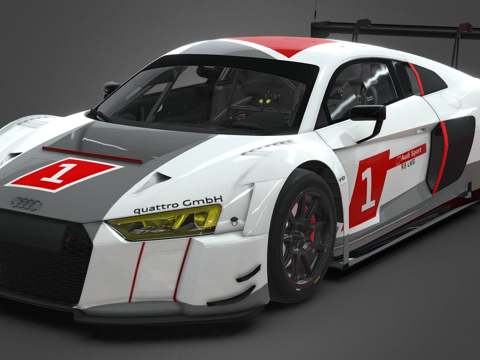  AC  奥迪R8 Lms 20163d模型3d模型 