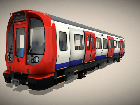  庞巴迪 S 型伦敦地铁3d模型 