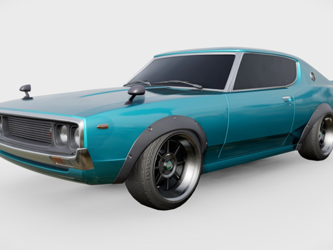  日产 Skyline GTR C110 健目利 733d模型 