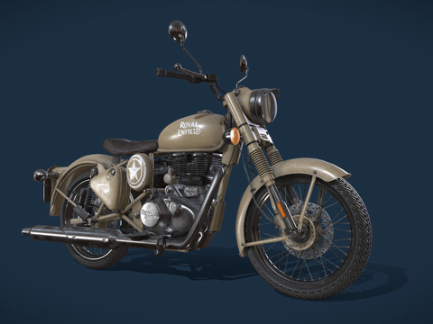  皇家恩菲尔德  经典 3503d模型 