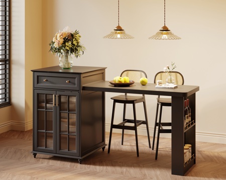 法式复古吧台 吧台椅su模型