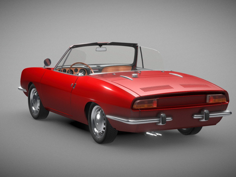  菲亚特 850 蜘蛛3d模型 