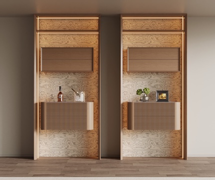 现代意式酒柜su模型