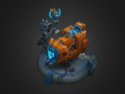  机甲 赛恩 约德尔工厂3d模型 