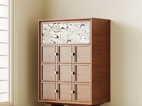  中古玄关柜3d模型 