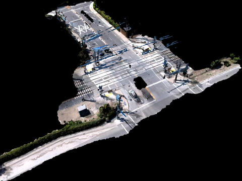  铁路交叉口3d模型 