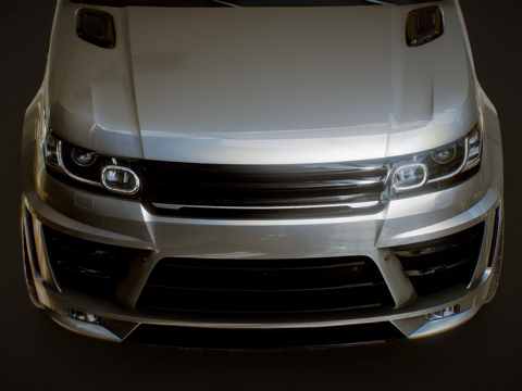  定制 路虎 揽胜运动版3d模型 