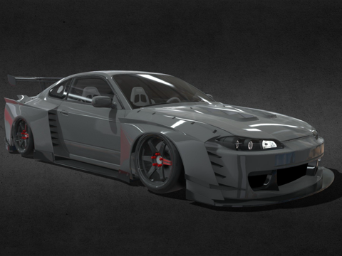  日产 Silvia S15 定制版3d模型 
