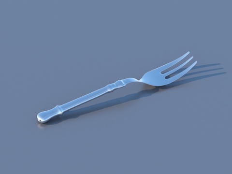  餐具 勺子 叉子 餐刀 西餐餐具3d模型 
