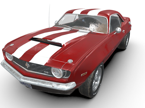  肌肉车 王牌拉法托3d模型 