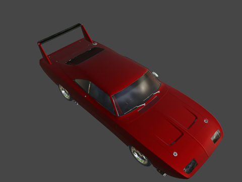  唐姆的道奇 战马 戴托纳 1969 速度与激情 63d模型 