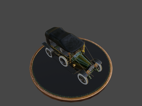  格拉夫  斯蒂夫特双座敞篷马车3d模型 