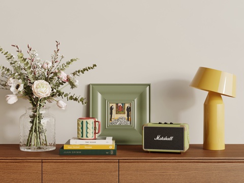 法式复古摆件 饰品摆件组合su模型