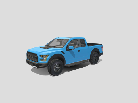  福特 F150 猛禽3d模型 
