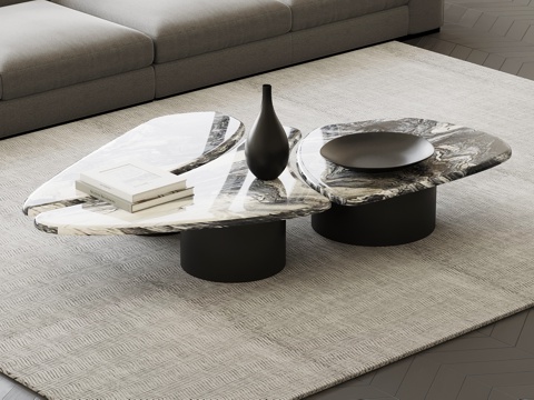  现代意式茶几3d模型 