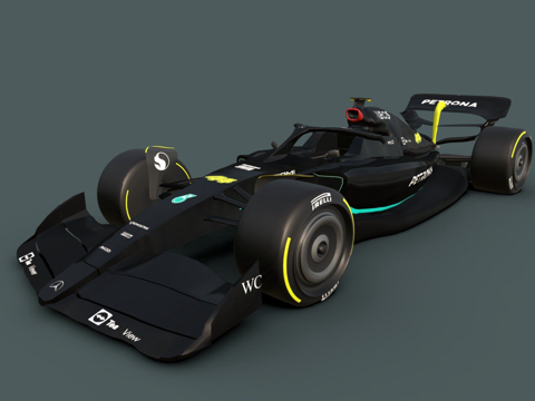  梅赛德斯F1 W143d模型 