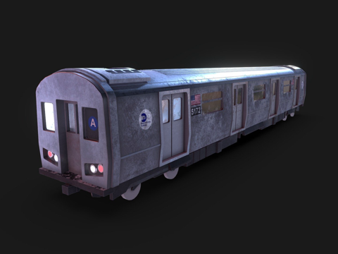  纽约市地铁车厢 R142型3d模型 