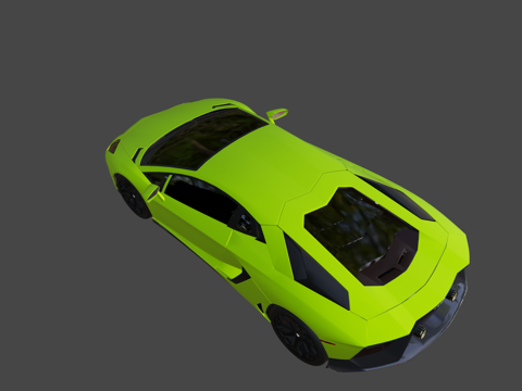  兰博基尼 Aventador3d模型 