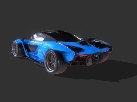  英尺迈凯伦塞纳Crxw宽体套件3d模型 