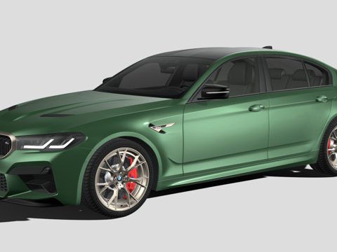  宝马 M5 CS 20223d模型 