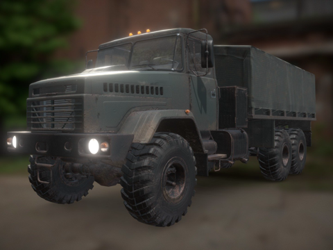  军用卡车3d模型 