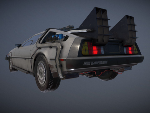  德罗宁 DMC12 时间机器版本3d模型 