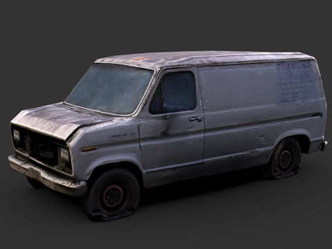  涂鸦货车模板3d模型 