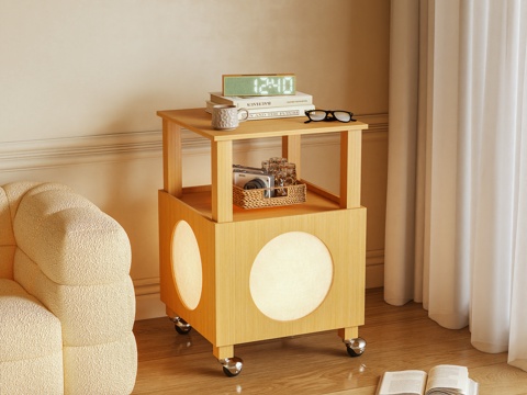  边几 边柜 床头柜 落地灯 摆件3d模型 