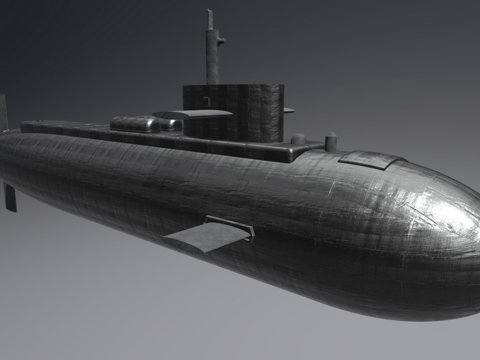  潜艇3d模型 