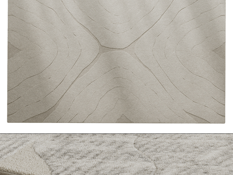  方形地毯3d模型 