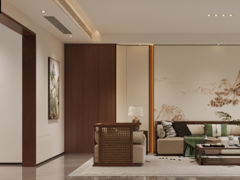  宋氏美学客餐厅3d模型 