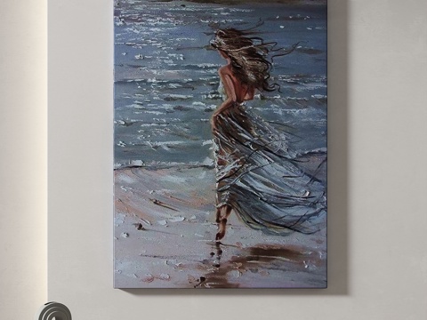  现代，简约，抽象，装饰画3d模型 