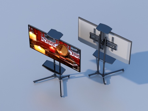  移动电视 移动显示屏 一体机3d模型 