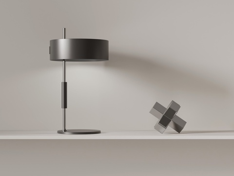  现代台灯3d模型 