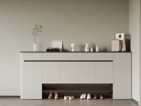  现代鞋柜 入户玄关柜3d模型 