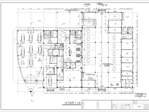 别克汽车4S店专卖店 最新全套施工图设计cad施工图