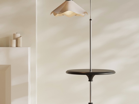  法式复古落地灯3d模型 