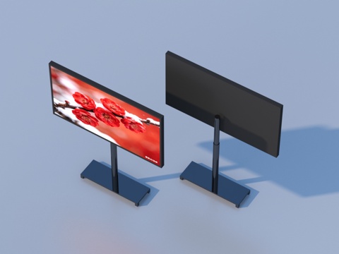  移动电视 移动显示屏 一体机3d模型 