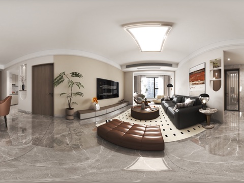  现代简约客餐厅 