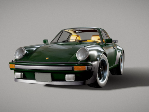  保时捷911930涡轮详细3d模型 