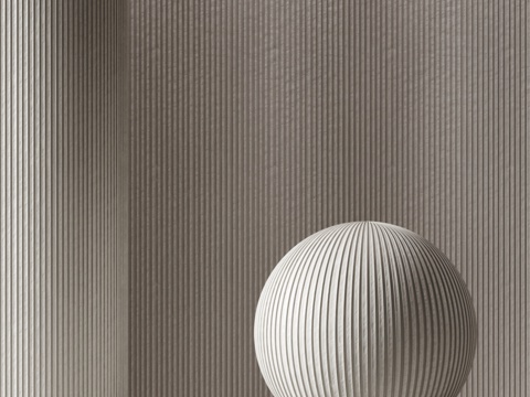  现代墙面材料3d模型 